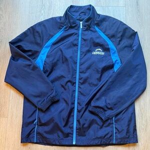 Vintage Official NFL San Diego Chargers navy blue windbreaker jacket